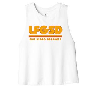 LFGSD San Diego Baseball Women's Racerback Cropped Tank