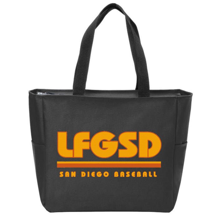 LFGSD San Diego Baseball Zip Tote Bag