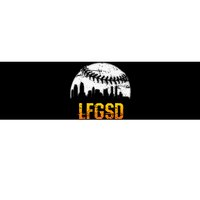 LFGSD San Diego Skyline Baseball Bumper Sticker