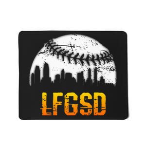 LFGSD San Diego Skyline Baseball Mousepad