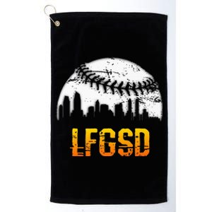 LFGSD San Diego Skyline Baseball Platinum Collection Golf Towel