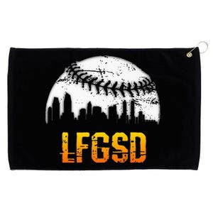 LFGSD San Diego Skyline Baseball Grommeted Golf Towel