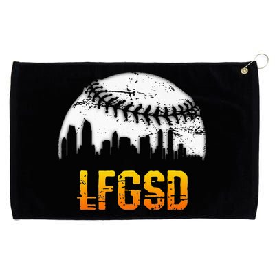 LFGSD San Diego Skyline Baseball Grommeted Golf Towel