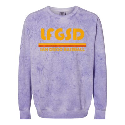 LFGSD San Diego Baseball Colorblast Crewneck Sweatshirt