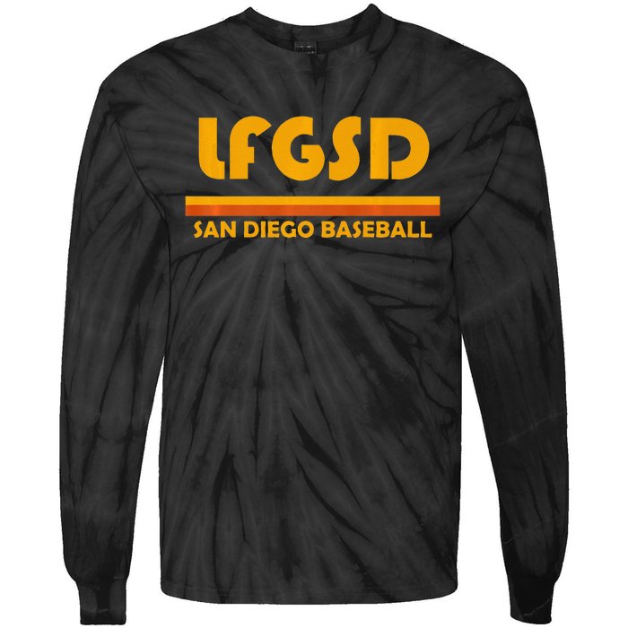 LFGSD San Diego Baseball Tie-Dye Long Sleeve Shirt