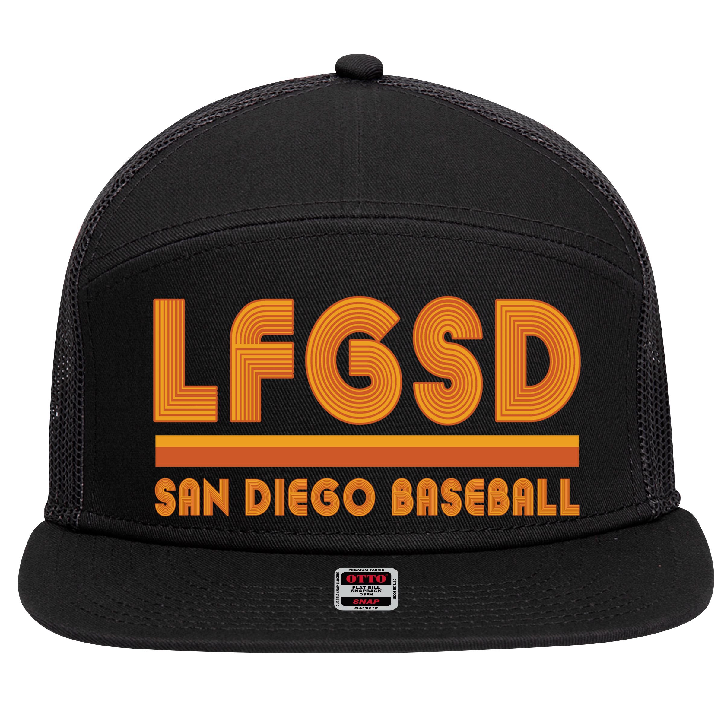 LFGSD San Diego Baseball 7 Panel Mesh Trucker Snapback Hat