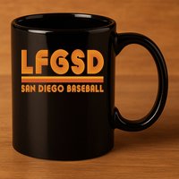 LFGSD San Diego Baseball 11oz C Handle Ceramic Mug
