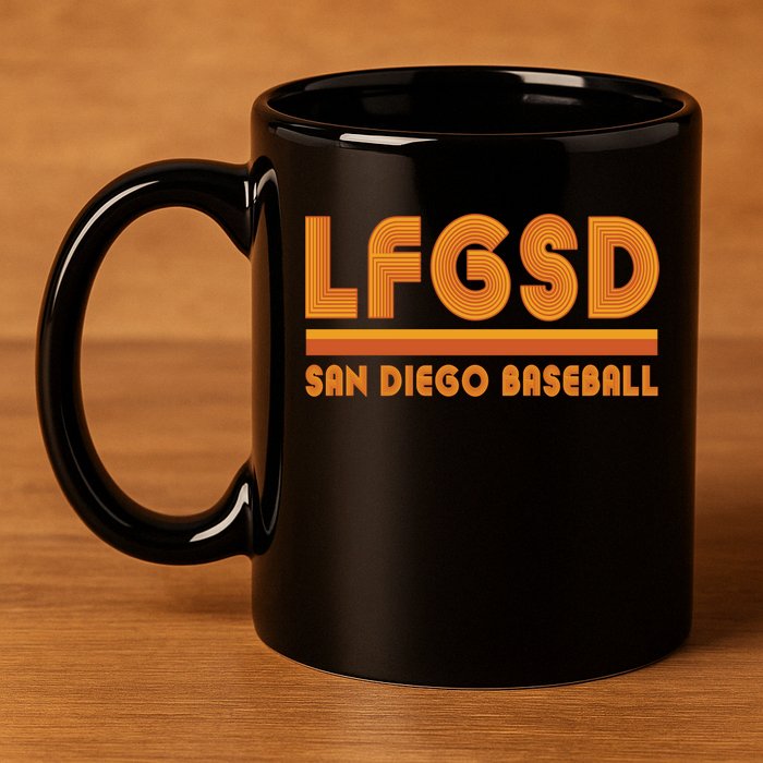 LFGSD San Diego Baseball 11oz C Handle Ceramic Mug