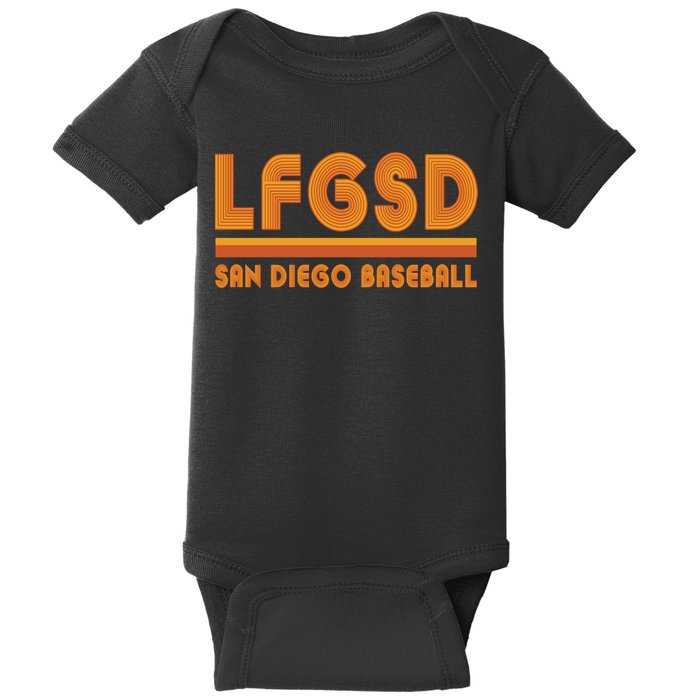 LFGSD San Diego Baseball Baby Bodysuit
