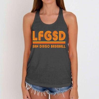 LFGSD San Diego Baseball Women's Knotted Racerback Tank
