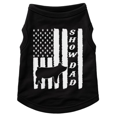 Livestock Show Dad Grungy Flag Stockshow Sow Pig Swine Doggie Tank