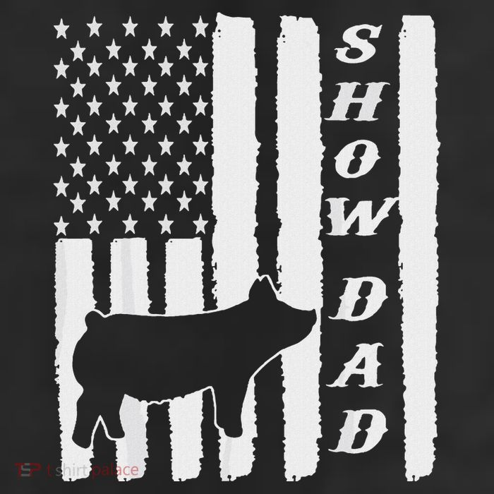 Livestock Show Dad Grungy Flag Stockshow Sow Pig Swine 11oz C Handle Ceramic Mug