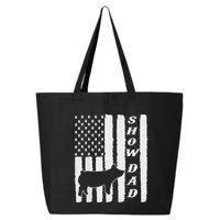 Livestock Show Dad Grungy Flag Stockshow Sow Pig Swine 25L Jumbo Tote