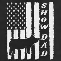 Livestock Show Dad Grungy Flag Stockshow Sow Pig Swine 25L Jumbo Tote