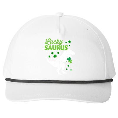 Lucky Saurus Dinosaur Tgiftrex For St Patricks Day Funny Gift Snapback Five-Panel Rope Hat