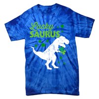 Lucky Saurus Dinosaur Tgiftrex For St Patricks Day Funny Gift Tie-Dye T-Shirt