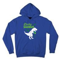 Lucky Saurus Dinosaur Tgiftrex For St Patricks Day Funny Gift Tall Hoodie