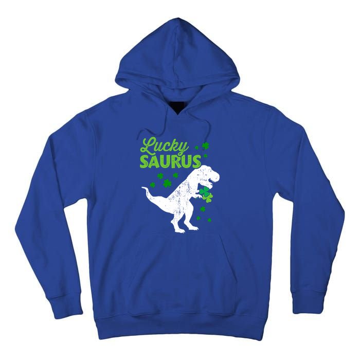 Lucky Saurus Dinosaur Tgiftrex For St Patricks Day Funny Gift Tall Hoodie