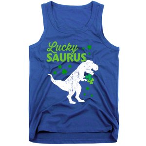 Lucky Saurus Dinosaur Tgiftrex For St Patricks Day Funny Gift Tank Top