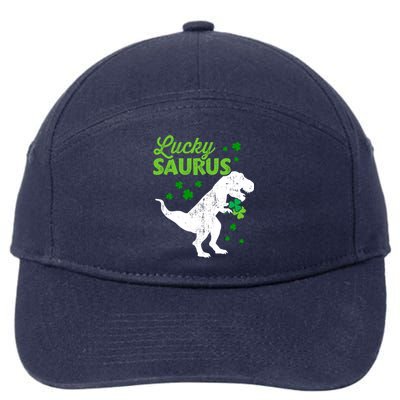 Lucky Saurus Dinosaur Tgiftrex For St Patricks Day Funny Gift 7-Panel Snapback Hat