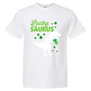 Lucky Saurus Dinosaur Tgiftrex For St Patricks Day Funny Gift Garment-Dyed Heavyweight T-Shirt