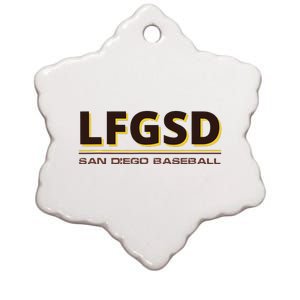 LFGSD San Diego Baseball Supporters Ceramic Star Ornament