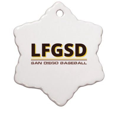 LFGSD San Diego Baseball Supporters Ceramic Star Ornament