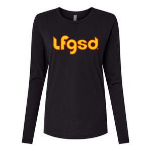 LFGSD San Diego Baseball Womens Cotton Relaxed Long Sleeve T-Shirt