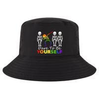 Lgtb Skeleton Dabbing Dare To Be Yours Meaningful Gift Cool Comfort Performance Bucket Hat