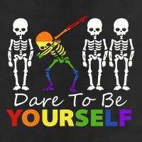 Lgtb Skeleton Dabbing Dare To Be Yours Meaningful Gift Cool Comfort Performance Bucket Hat