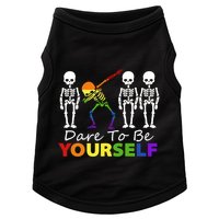 Lgtb Skeleton Dabbing Dare To Be Yours Meaningful Gift Doggie Tank
