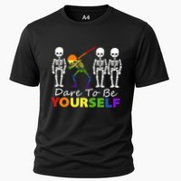 Lgtb Skeleton Dabbing Dare To Be Yours Meaningful Gift Performance Shirt