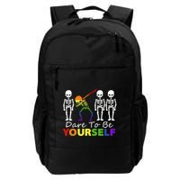 Lgtb Skeleton Dabbing Dare To Be Yours Meaningful Gift Backpack