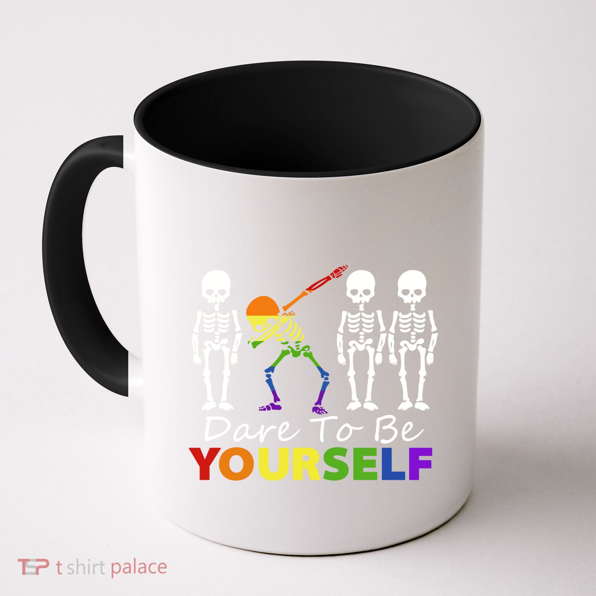 Lgtb Skeleton Dabbing Dare To Be Yours Meaningful Gift Mug