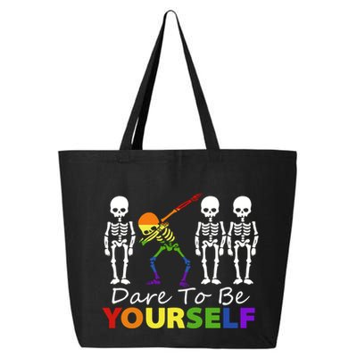 Lgtb Skeleton Dabbing Dare To Be Yours Meaningful Gift 25L Jumbo Tote