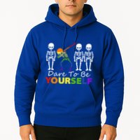 Lgtb Skeleton Dabbing Dare To Be Yours Meaningful Gift Hoodie