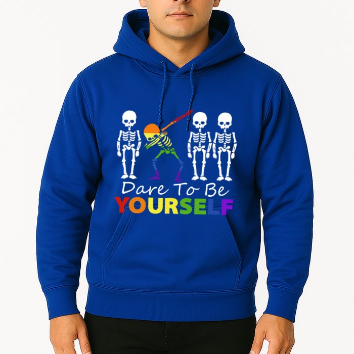 Lgtb Skeleton Dabbing Dare To Be Yours Meaningful Gift Hoodie
