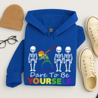 Lgtb Skeleton Dabbing Dare To Be Yours Meaningful Gift Hoodie