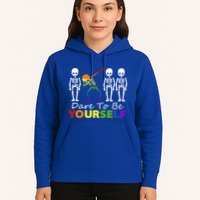 Lgtb Skeleton Dabbing Dare To Be Yours Meaningful Gift Hoodie