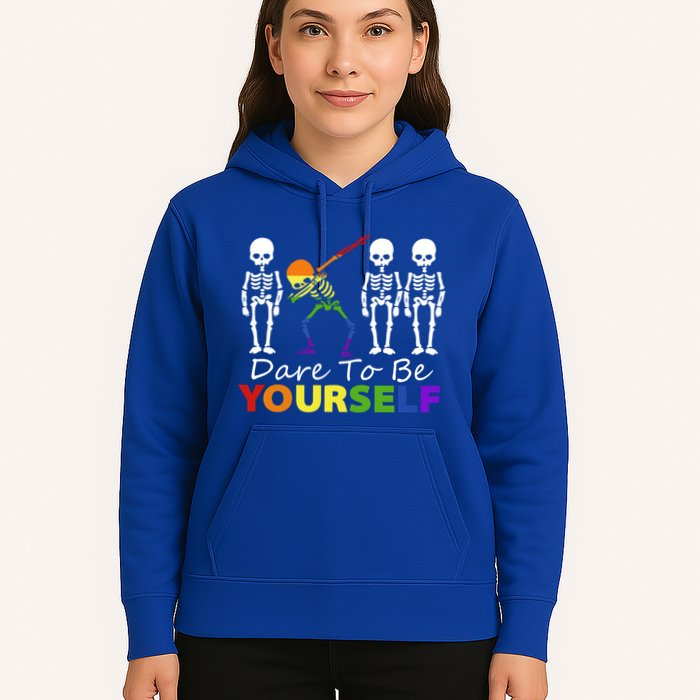 Lgtb Skeleton Dabbing Dare To Be Yours Meaningful Gift Hoodie