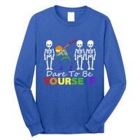 Lgtb Skeleton Dabbing Dare To Be Yours Meaningful Gift Long Sleeve Shirt