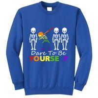 Lgtb Skeleton Dabbing Dare To Be Yours Meaningful Gift Sweatshirt