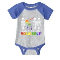 Lgtb Skeleton Dabbing Dare To Be Yours Meaningful Gift Infant Baby Jersey Bodysuit