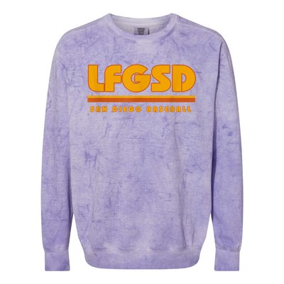 LFGSD San Diego Baseball Colorblast Crewneck Sweatshirt