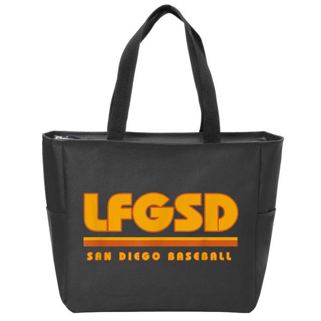 LFGSD San Diego Baseball Zip Tote Bag