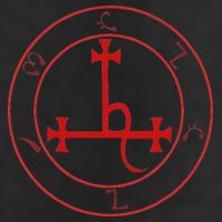 Lilith Sigil Enochian Writing Magick Demon Occult Garment-Dyed Heavyweight T-Shirt