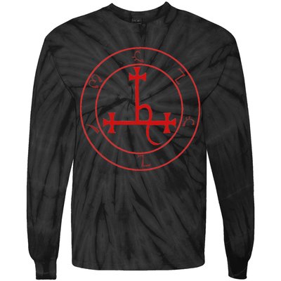 Lilith Sigil Enochian Writing Magick Demon Occult Tie-Dye Long Sleeve Shirt