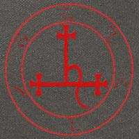 Lilith Sigil Enochian Writing Magick Demon Occult Cotton Canvas Backpack