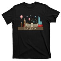 London Souvenir England Vintage City British Uk T-Shirt