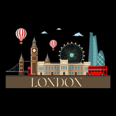 London Souvenir England Vintage City British Uk T-Shirt